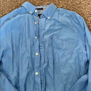 tommy Hilfiger blue dress shirt